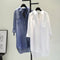 Casual Long Sleeve Blouse with Double Pockets