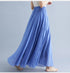 Fashion Clothes Women Clothing Skirts Vintage Y2k Elegant Bohemian Cotton Linen Long Skirt Casual Style