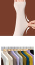 Women's Turtleneck Long Sleeve Ribbed Top