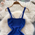 Women’s Backless Knitted Mini Dress