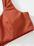 Caramel Brown Minimalist Bikini Set