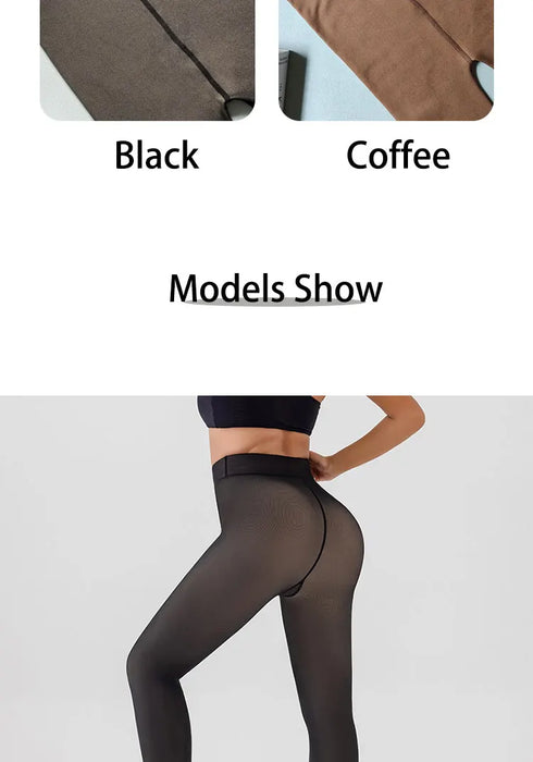 Fleece Lined Booty Lifting Leggings for Women