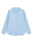 Spring/Summer 2026 New Arrivals Women's Casual Resort Solid-Colour Back-Button Shirt Fashion Streetwear Everyday Wear
