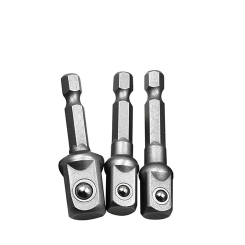 Chrome Vanadium Steel Socket Adapter Set - 1/4", 3/8", 1/2"