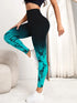 Seamless High Waist Push-Up Leggings in Tie Dye