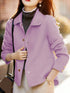 Classic Solid Woolen Coat for Women