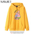 Anime Cartoon Print Hoodies for Women