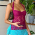 Halter Lace See-Through Crop Top for Women