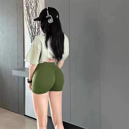 High Waist Yoga Shorts for Women - Breathable Activewear