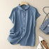 Plus Size Short Sleeve Loose Blouse for Women