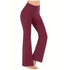 Women's High Waist Flared Pants with Pockets
