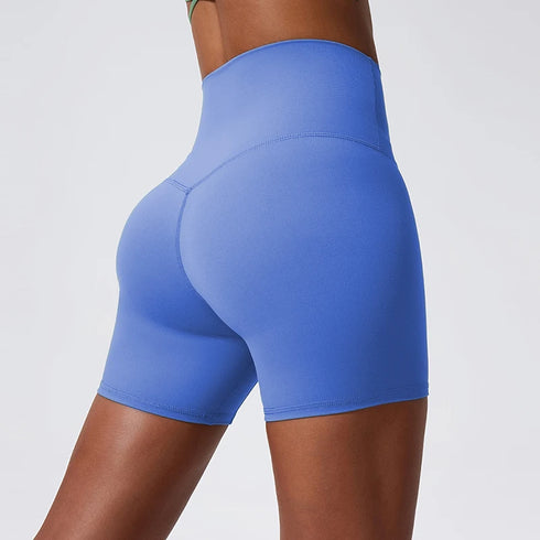 Hearuisavy Soft Yoga Shorts High Waist Buttock Lift Leggings