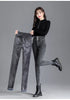 High-Waisted Fleece-Lined Slim Jeans for Women