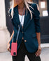 Women's Slim Fit Blazer with Pocket - Autumn/Winter