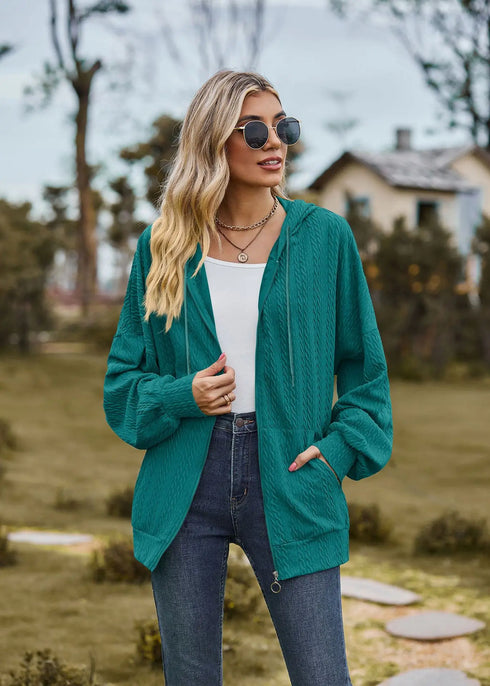 Hooded Zip-Up Sweatshirt for Women
