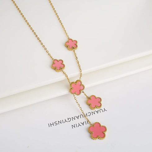 Stainless Steel Adjustable Clover Bracelet for Women