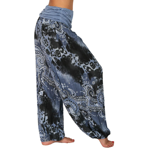 Plus Size Multicolour Harem Pants for Women