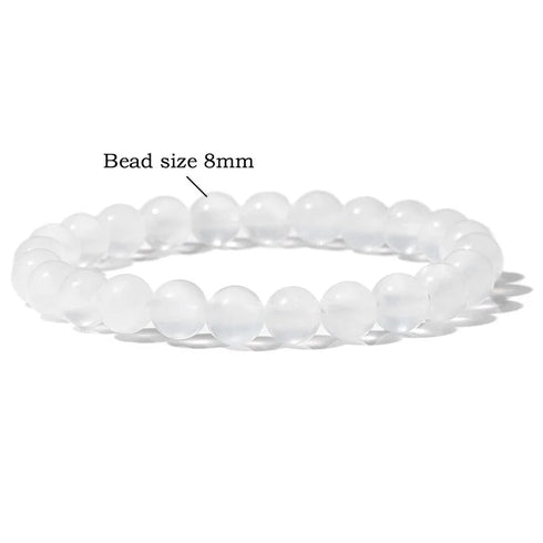 6/8/10MM Gypsum Stone Stretch Bracelet