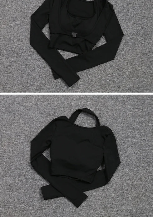 Slimming Full Sleeve Yoga Top for Women