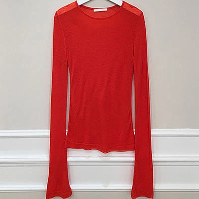 Slim Fit Long Sleeve T-Shirt for Women
