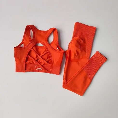 2PCS Women's Sports Bra and Leggings Set