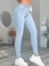 Women's Light Blue Skinny Jeans - Slim Fit Denim Trousers