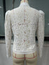 White Lace Hollow Out Blouse for Women