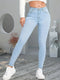 Women's Light Blue Skinny Jeans - Slim Fit Denim Trousers