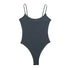 TRAF White & Black Sleeveless Bodycon Bodysuit
