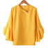 Ruffled Sleeve Chiffon Blouse for Women