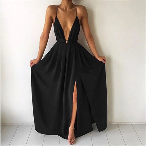 Elegant Puff-Sleeve V Corset Dress for Evening Events