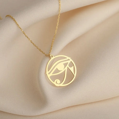 Retro Egypt Eye of Ra Pendant Jewelry Unisex Necklace