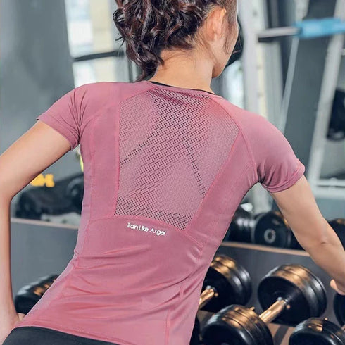 Plus Size Ladies Sportswear T-Shirt for Fitness