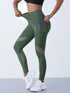 Women's High Waist Mesh Splicing Leggings