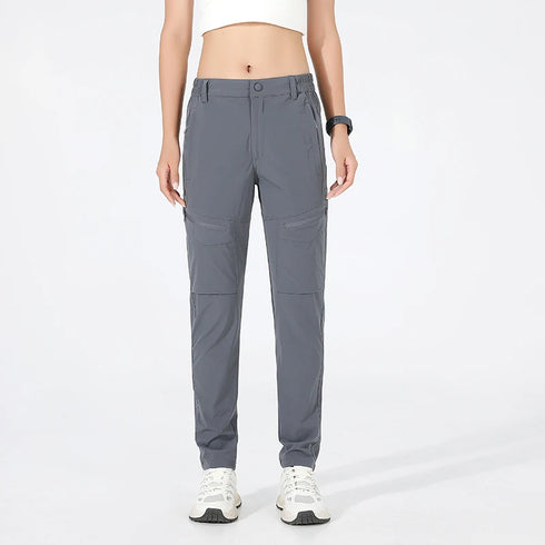 EUMERGX Women's Quick-Dry Cargo Hiking Pants