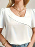 Temperament Blouse Casual Loose Woman Shirt Elegant Short Sleeve Blouse Weekday