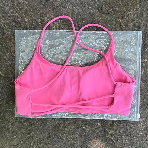 Cross Shoulder Strap Yoga Bra for Women