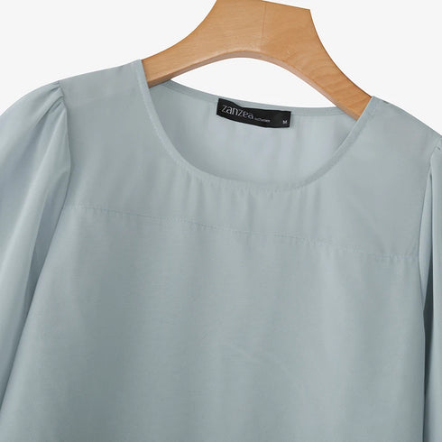 ZANZEA Women's Chiffon Blouse with Ruffled Detail