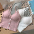 Women’s Knitted Crop Top in Pure Cotton