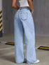 Plus Size Wide Leg Denim Jeans for Women