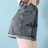 High Waist Denim Mini Shorts for Women