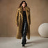 Eco Faux Fur Coat for Women - Stylish Gradient Jacket