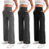 Women's High Waist Flared Yoga Pants with Pockets