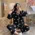 Women's Silk Satin Pyjama Set - Long Sleeve Sleepwear