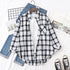 Casual Women's Flannel Plaid Shirt - Autumn Collection
