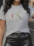 Y2K Cartoon Letter Print Crew Neck T-Shirt for Women