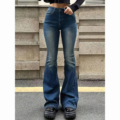 High Waist Flared Jeans for Women