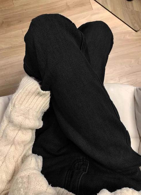 Women's High-Waisted Wide Leg Jeans