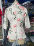 Floral Printed Autumn Blazer with Three Quarter Sleeves