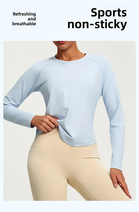 Women's Long Sleeve Breathable Sports Top